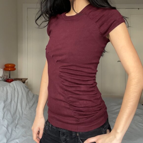 Vintage Suzy Shier Knit Ruch Panel Top - Picture 8 of 8